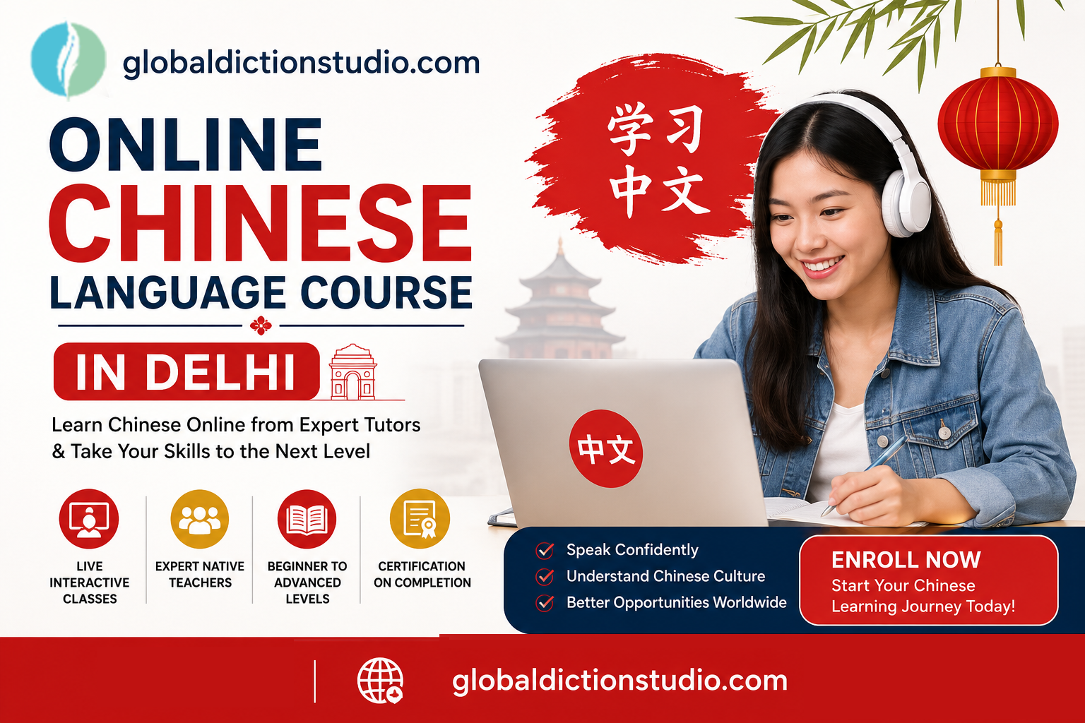 Online Chinese language course in Delhi