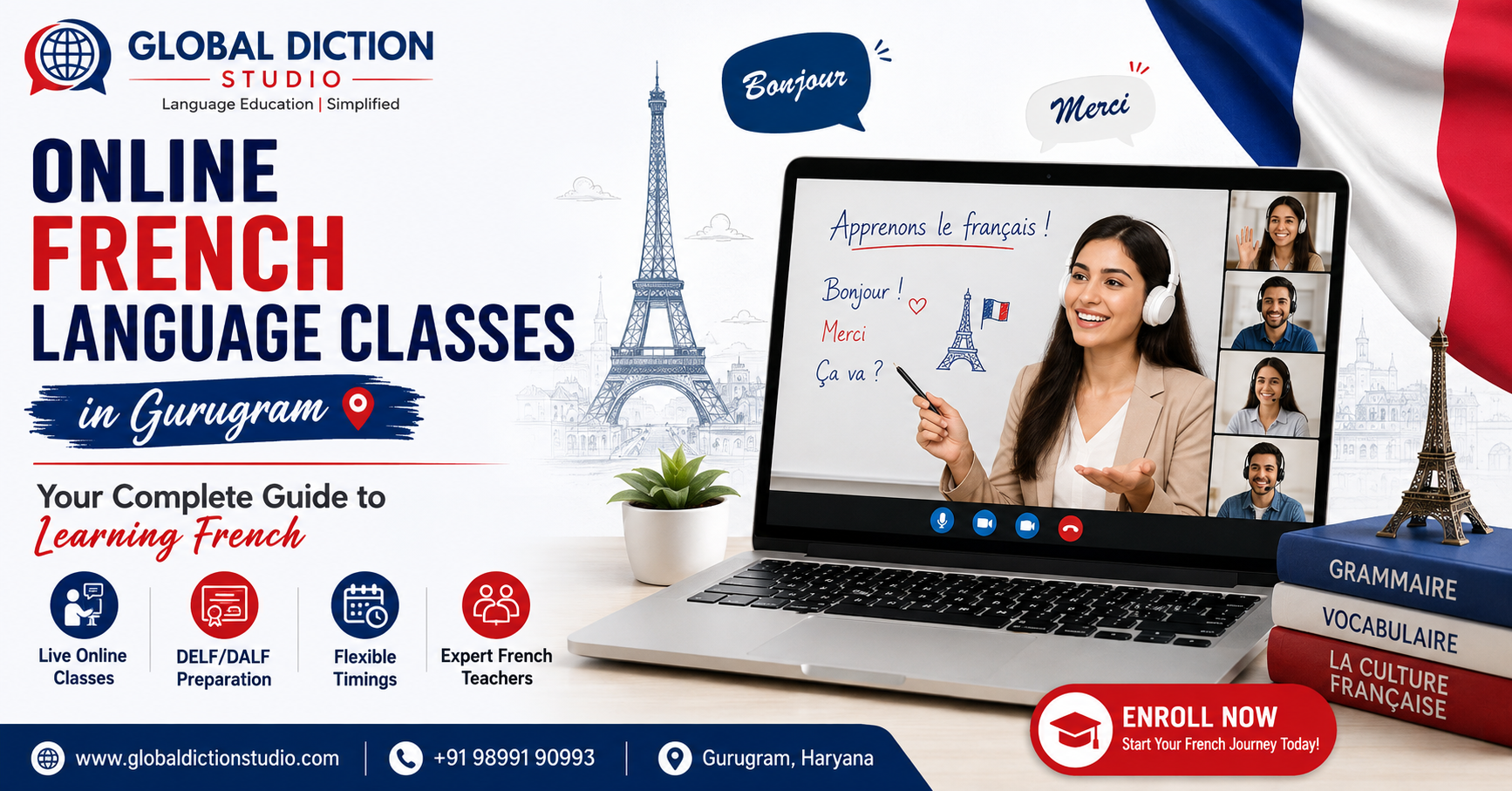 Online French Language Classes in Gurugram
